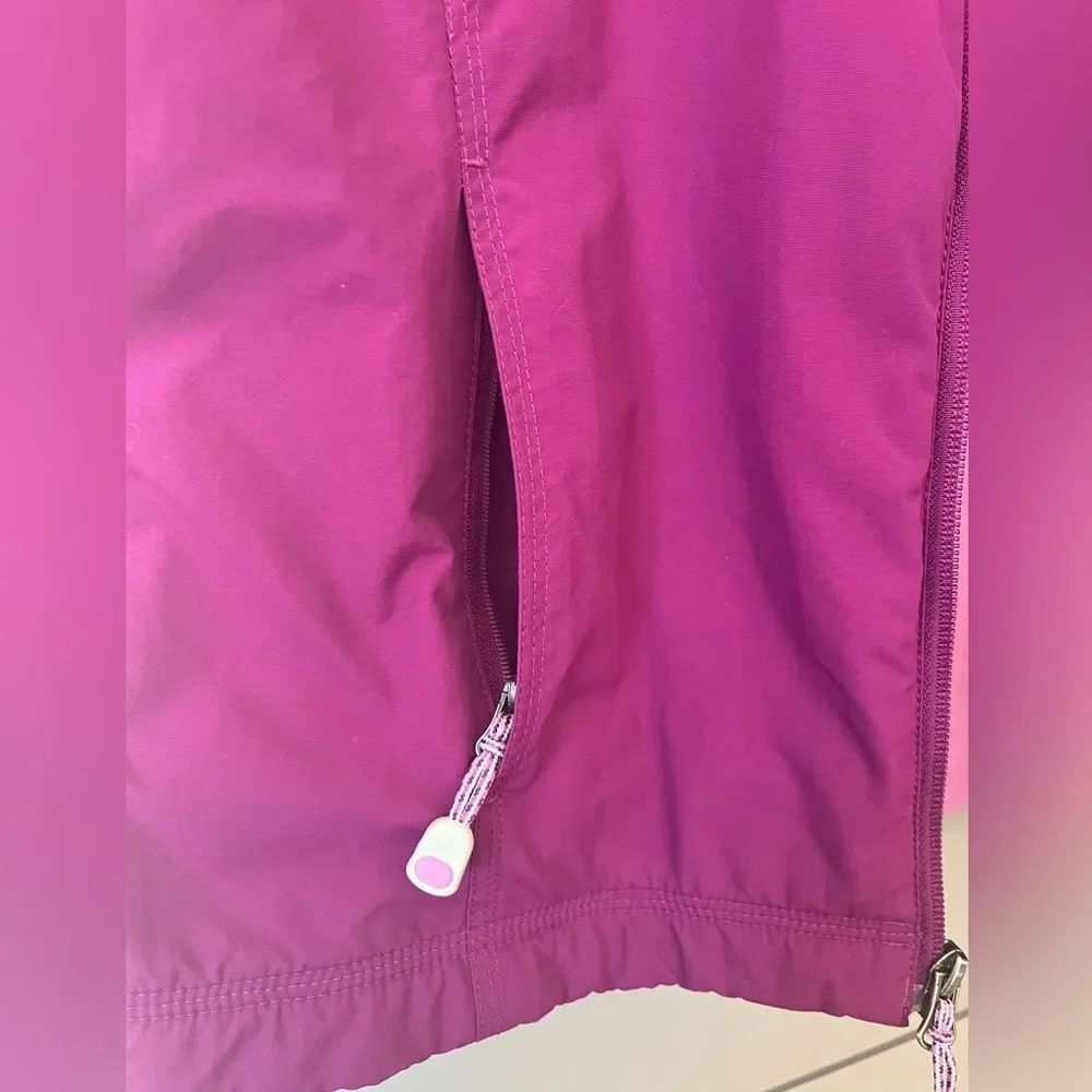 L.L. Bean | Women's Full Zip Purple Vest Pink Fleece Lined‎ Zip Pockets Medium